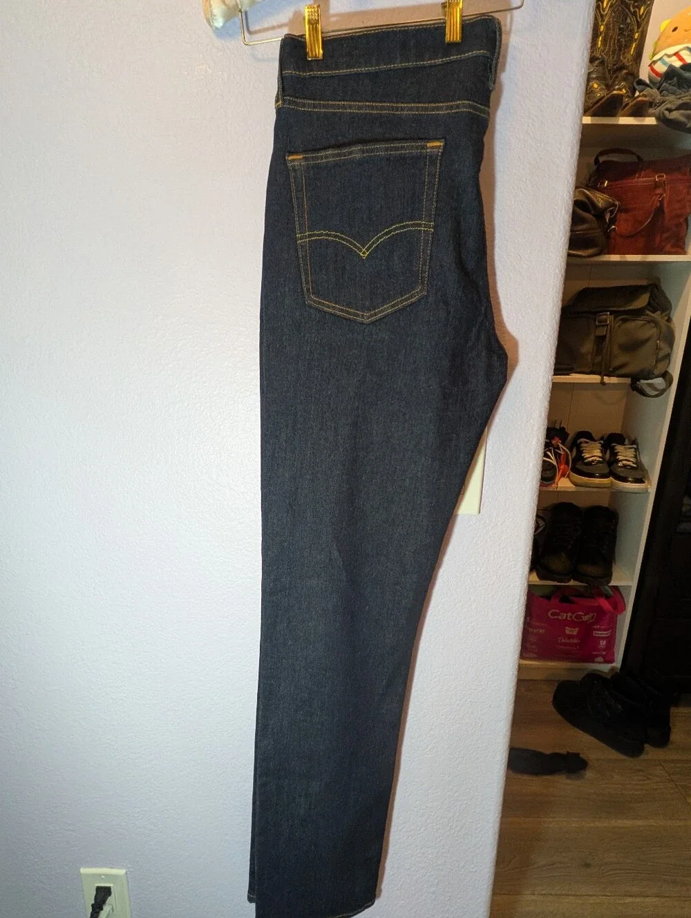 Levi's 514 Straight Leg Jeans Men's Size 36 x 36 Dark Indigo Wash Waterless